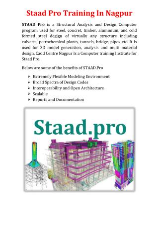 Staad Pro Training In Nagpur