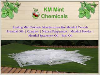 Natural Menthol Crystals Manufacturers