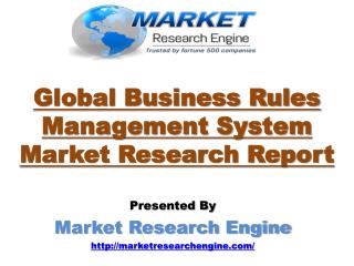 Global Business Rules Management System Market is Envisioned to Reach US$ 1,443.9 million by 2020