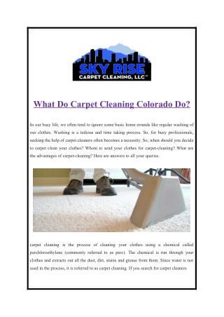 carpet cleaning colorado