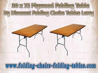 30 x 72 Plywood Folding Table By Discount Folding Chairs Tables Larry