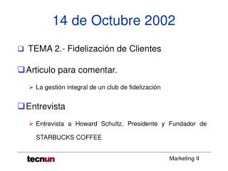 14 de Octubre 2002