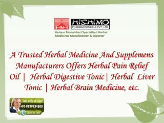 Herbal Pain Relief Oil Manufacturers