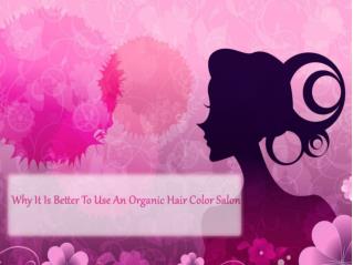 Why It Is Better To Use An Organic Hair Color Salon