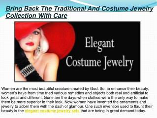 Elegant Costume Jewelry Sets