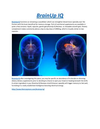 BrainUp IQ Improve Your Memory Fast