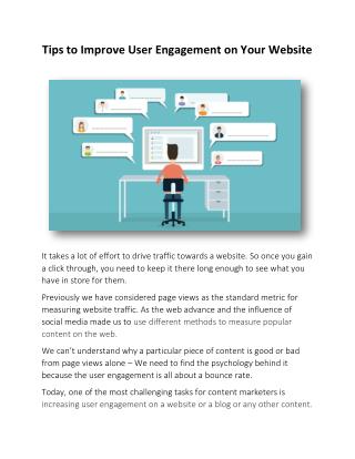 Tips to Improve User Engagement on Your Website
