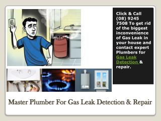 Master Plumber For Gas Leak Detection & Repair