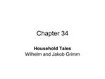 Household Tales Wilhelm and Jakob Grimm