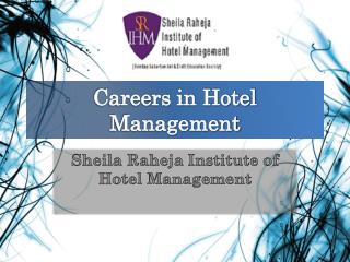 Career in Hotel Management