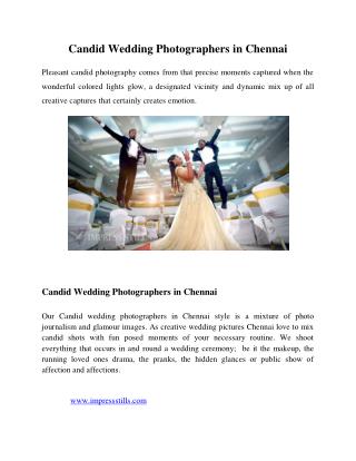 Candid Wedding Photographers in Chennai