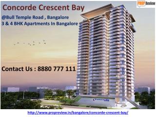 Concorde Crescent Bay Bangalore