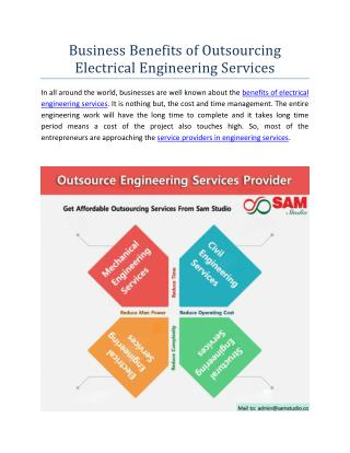 Business Benefits of Outsourcing Electrical Engineering Services