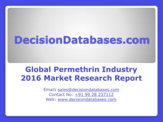 Permethrin Market Global Analysis and Forecasts 2021