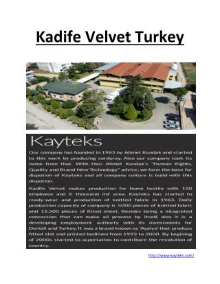 Kadife Velvet Turkey