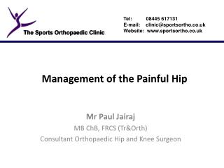 Management of the Painful Hip