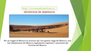 Sicurezza in marocco