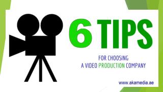 Top Leading Video Production Company Dubai