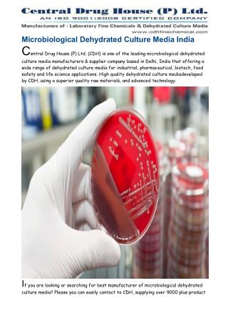 Microbiological Dehydrated Culture Media India