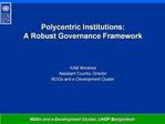 Polycentric Institutions: A Robust Governance Framework