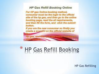 HP Gas Refill Booking