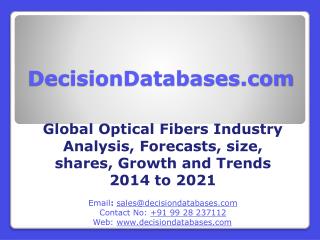 Optical Fibers Market 2021 - Industry Analysis, Trends, Growth, Share, Forecasts and Demands
