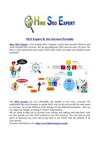 SEO Expert & Seo Services Provider