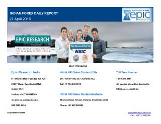 Epic Research Daily Forex Report 27 April 2016
