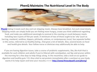 Get Free from Extra Belly Fat With PhenQ