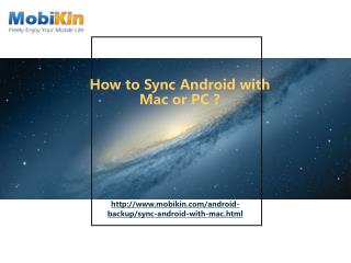 How to Sync Android with Mac or PC