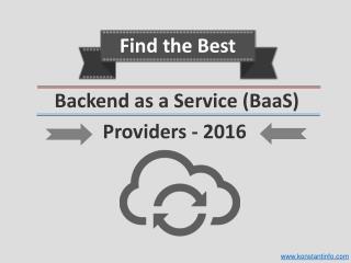 Best Android Backend as a Service (BaaS)