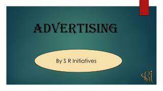 S R Initiatives - Advertisement Designing