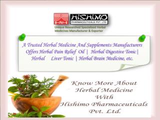 Herbal Medicines Manufacturers