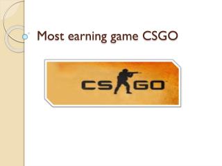 Most earning game CSGO