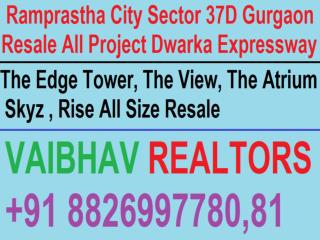 Ramprastha The Atrium Resale Tower No. F Lower Floor 3 BHK Sector 37D Gurgaon Call VR