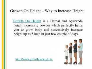 Growth on Height