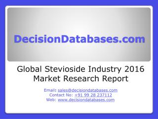 Global Stevioside Market Forecasts to 2021