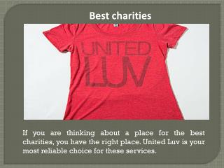 Charity t shirts