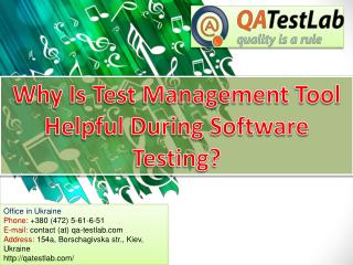 Why is Test Management Tool Helpful During Software Testing?