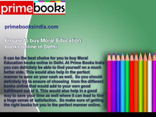 buy Moral Education books online in Delhi