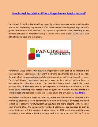 Panchsheel Pratishtha - Magnificence Speaks for Itself
