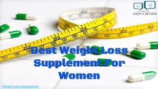 Best Weight Loss Supplement For Women | Viewnreview