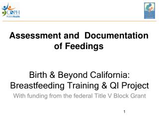 Assessment and Documentation of Feedings