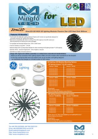 GE Infusion LED Cooling Manufacturer