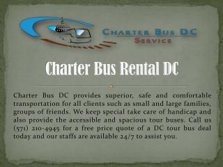 DC Charter Bus Rental Service