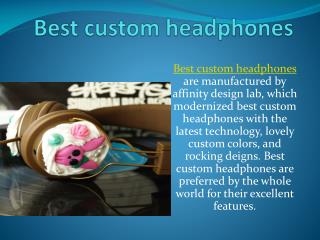 Promotional headphones