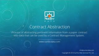 Contract Abstraction - SunTecData