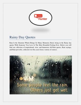 Rainy Day Quotes