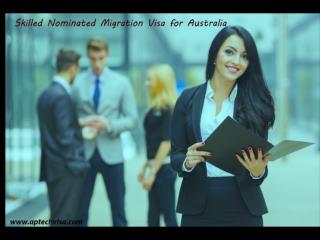 Skilled Nominated Migration Visa for Australia