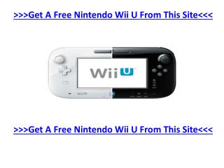 How To Get A Completely Free Nintendo Wii U